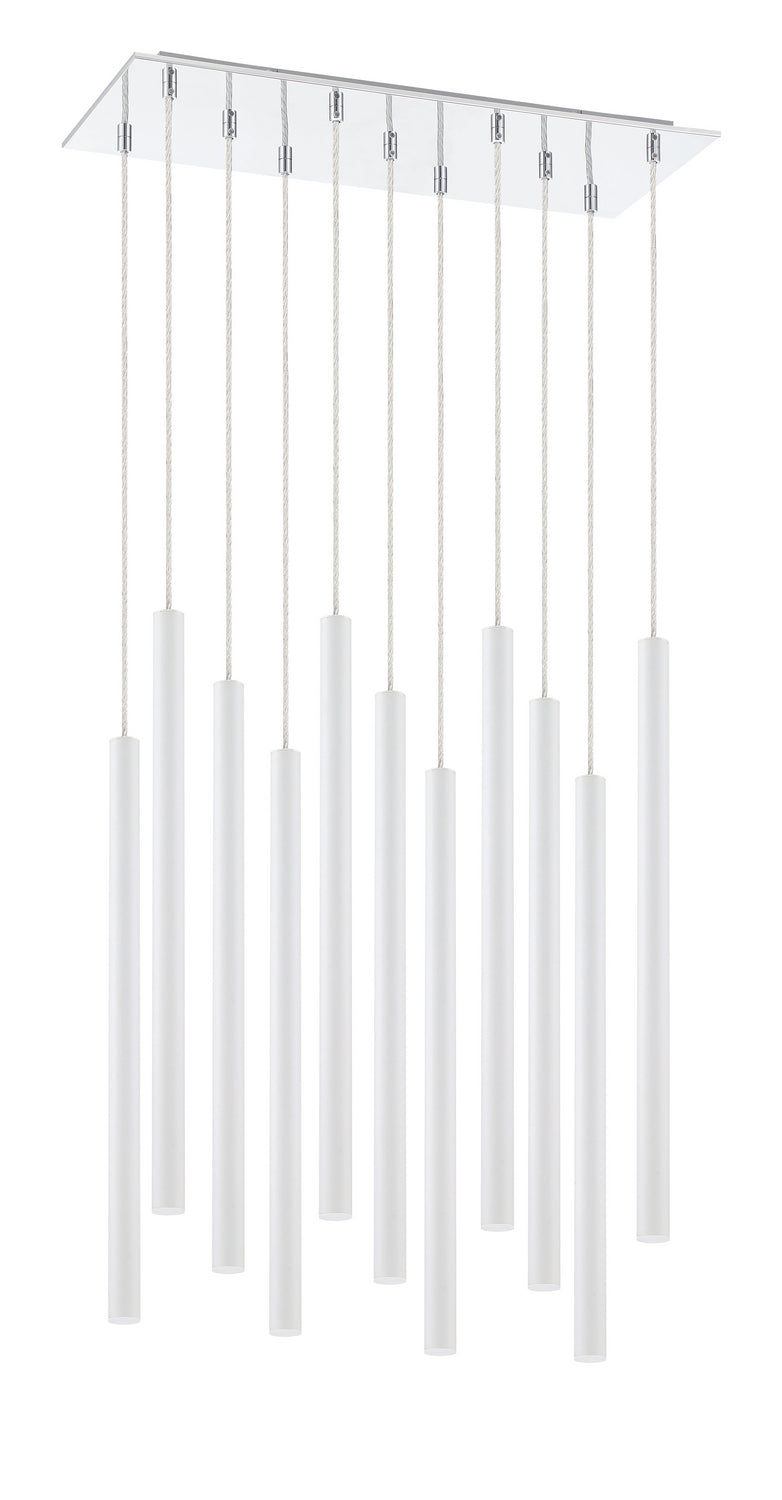 Z-Lite 917MP24-WH-LED-11LCH LED Chandelier, Chrome