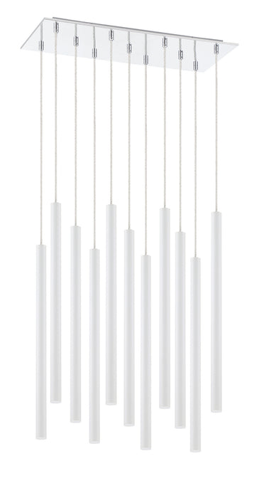 Z-Lite 917MP24-WH-LED-11LCH LED Chandelier, Chrome