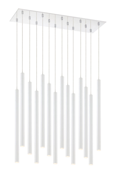 Z-Lite 917MP24-WH-LED-14LCH LED Chandelier, Chrome