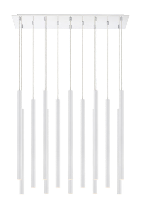 Z-Lite 917MP24-WH-LED-14LCH LED Chandelier, Chrome