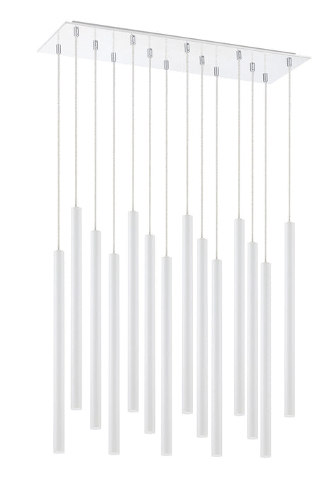 Z-Lite 917MP24-WH-LED-14LCH LED Chandelier, Chrome