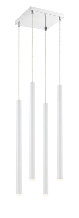 Z-Lite 917MP24-WH-LED-4SCH LED Chandelier, Chrome