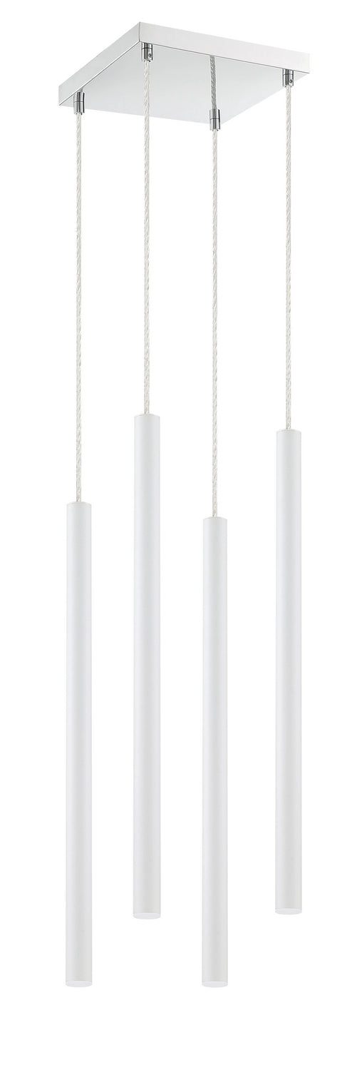 Z-Lite 917MP24-WH-LED-4SCH LED Chandelier, Chrome