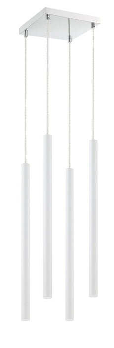 Z-Lite 917MP24-WH-LED-4SCH LED Chandelier, Chrome