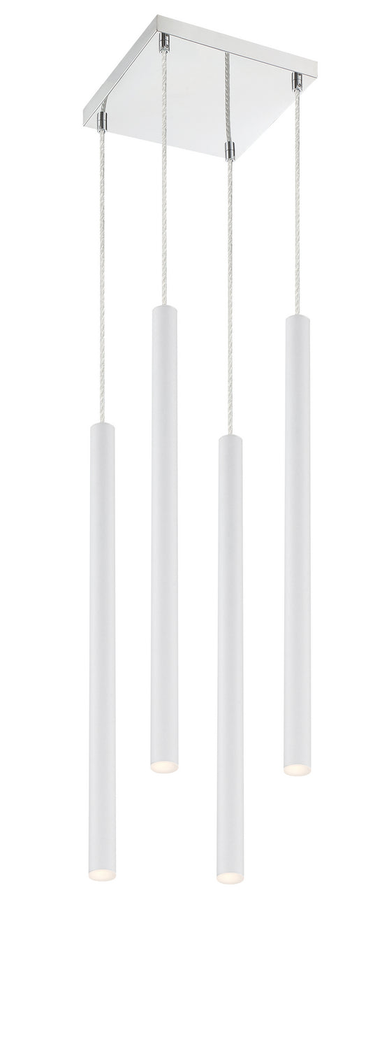 Z-Lite 917MP24-WH-LED-4SCH LED Chandelier, Chrome