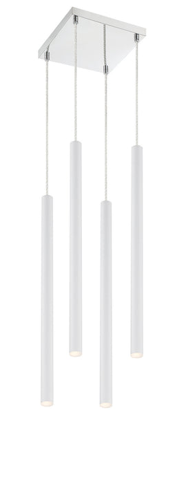 Z-Lite 917MP24-WH-LED-4SCH LED Chandelier, Chrome