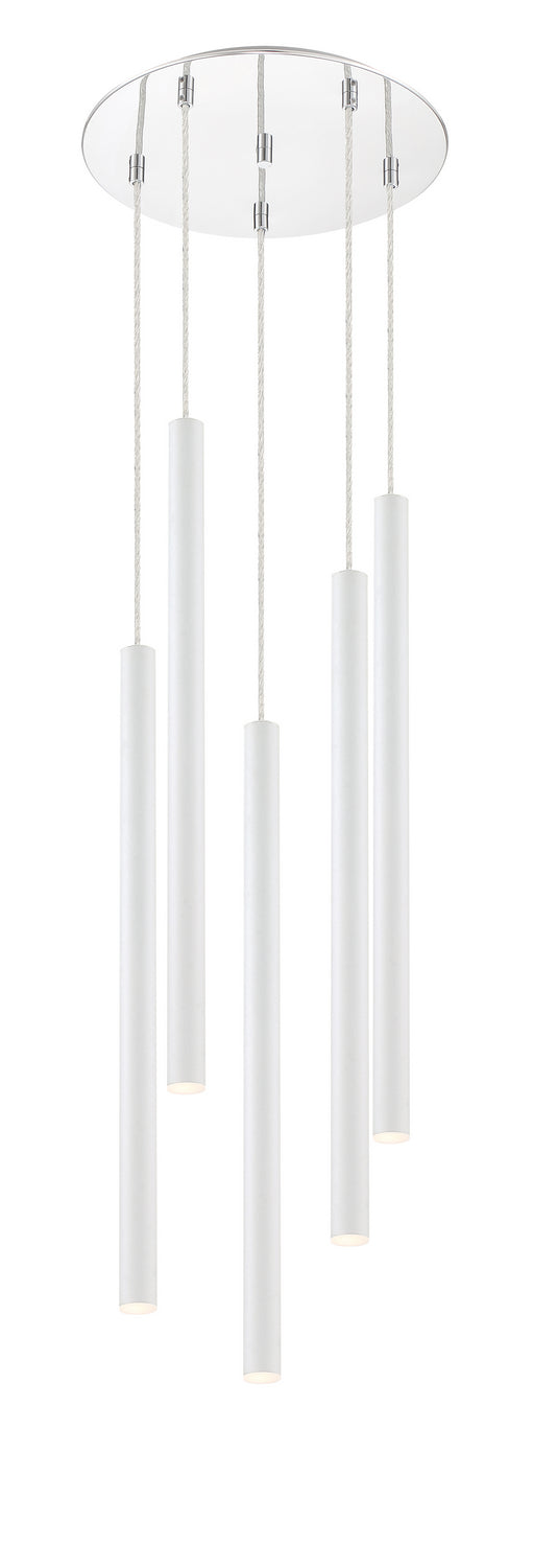 Z-Lite 917MP24-WH-LED-5RCH LED Chandelier, Chrome