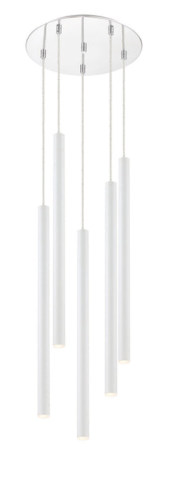 Z-Lite 917MP24-WH-LED-5RCH LED Chandelier, Chrome