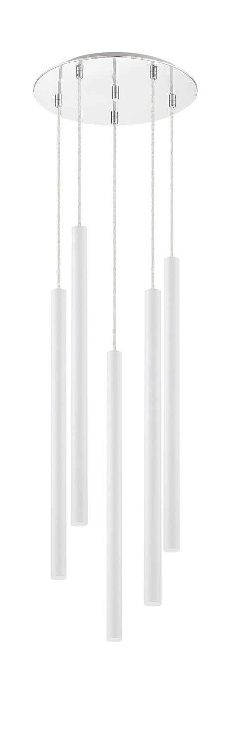 Z-Lite 917MP24-WH-LED-5RCH LED Chandelier, Chrome