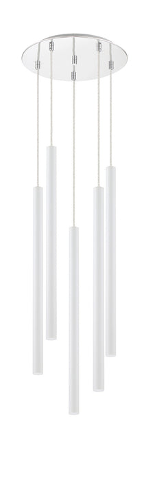 Z-Lite 917MP24-WH-LED-5RCH LED Chandelier, Chrome