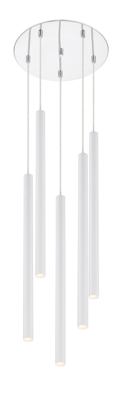 Z-Lite 917MP24-WH-LED-5RCH LED Chandelier, Chrome