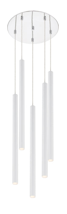 Z-Lite 917MP24-WH-LED-5RCH LED Chandelier, Chrome