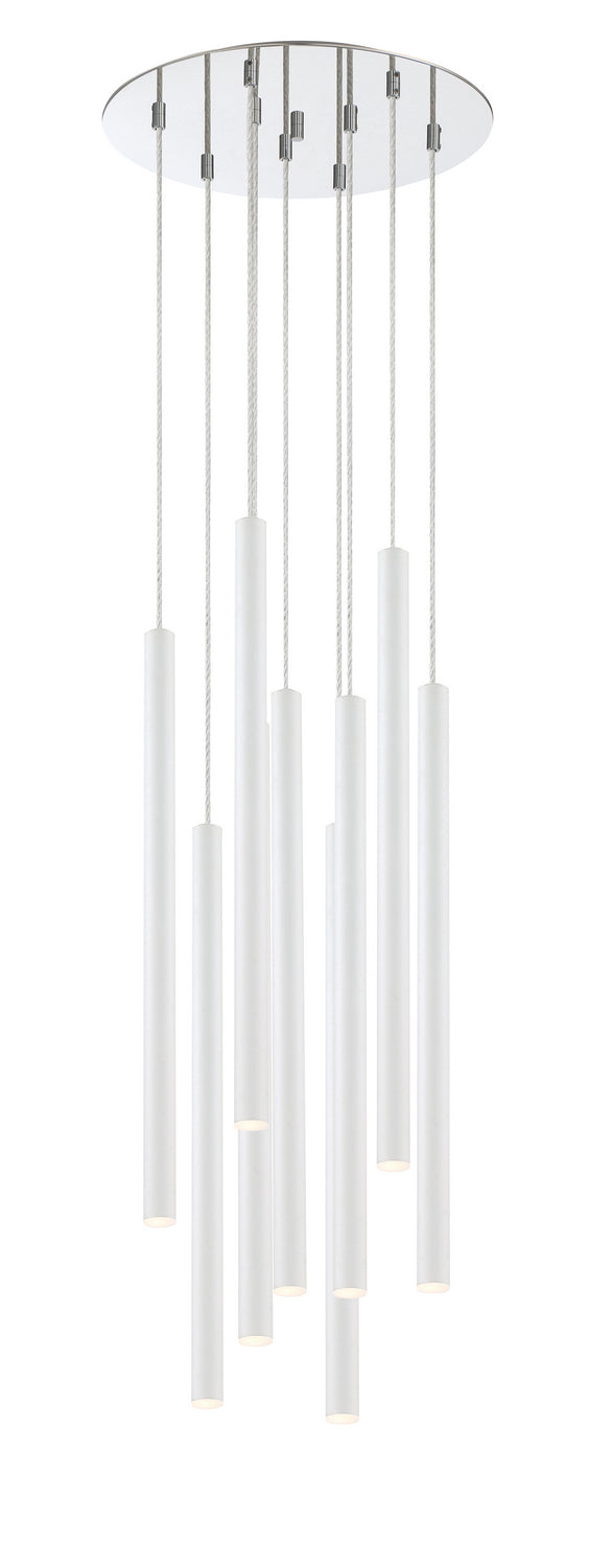 Z-Lite 917MP24-WH-LED-9RCH LED Chandelier, Chrome