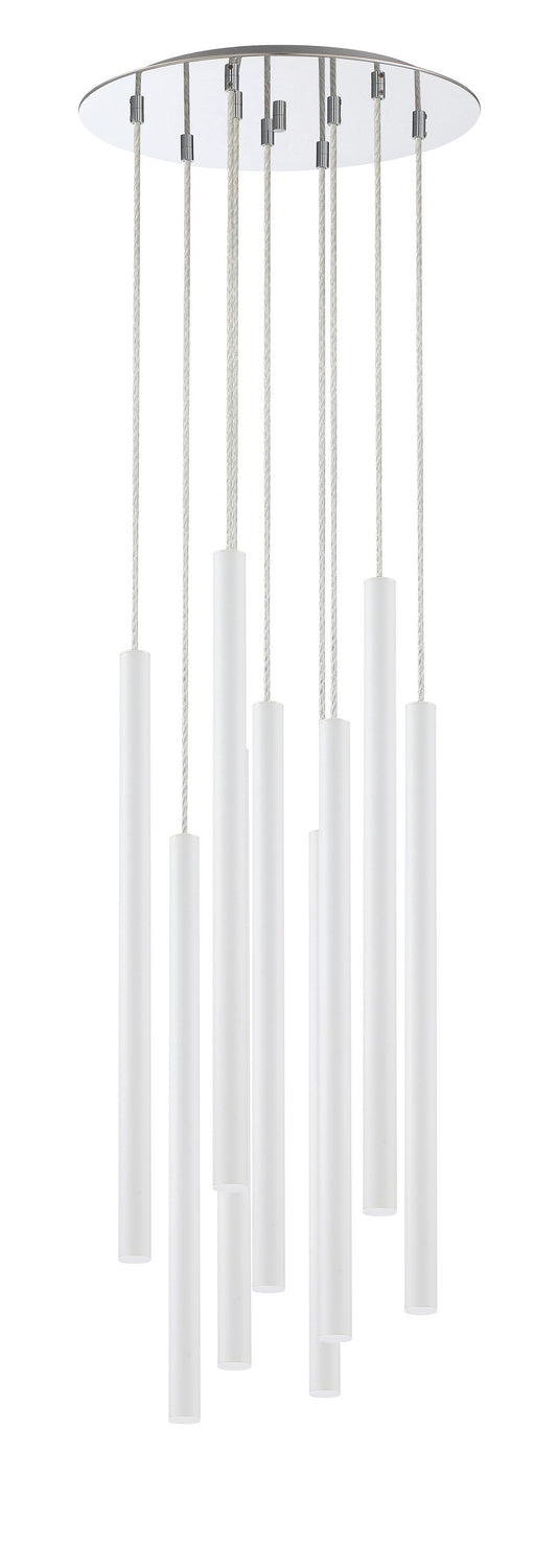 Z-Lite 917MP24-WH-LED-9RCH LED Chandelier, Chrome