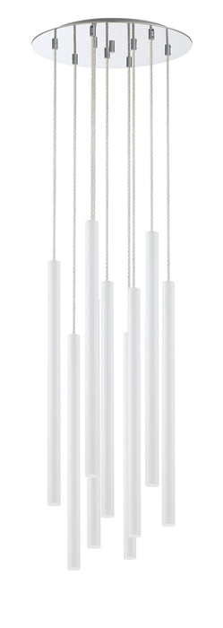 Z-Lite 917MP24-WH-LED-9RCH LED Chandelier, Chrome