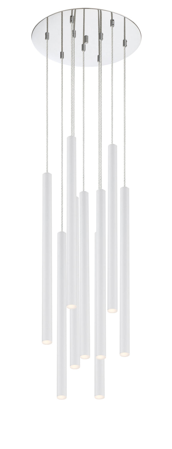 Z-Lite 917MP24-WH-LED-9RCH LED Chandelier, Chrome