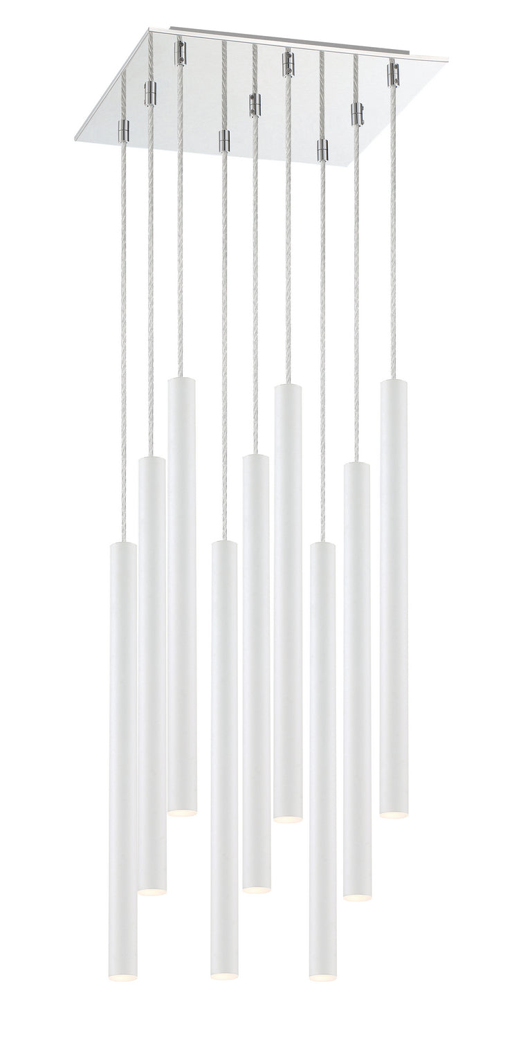 Z-Lite 917MP24-WH-LED-9SCH LED Chandelier, Chrome