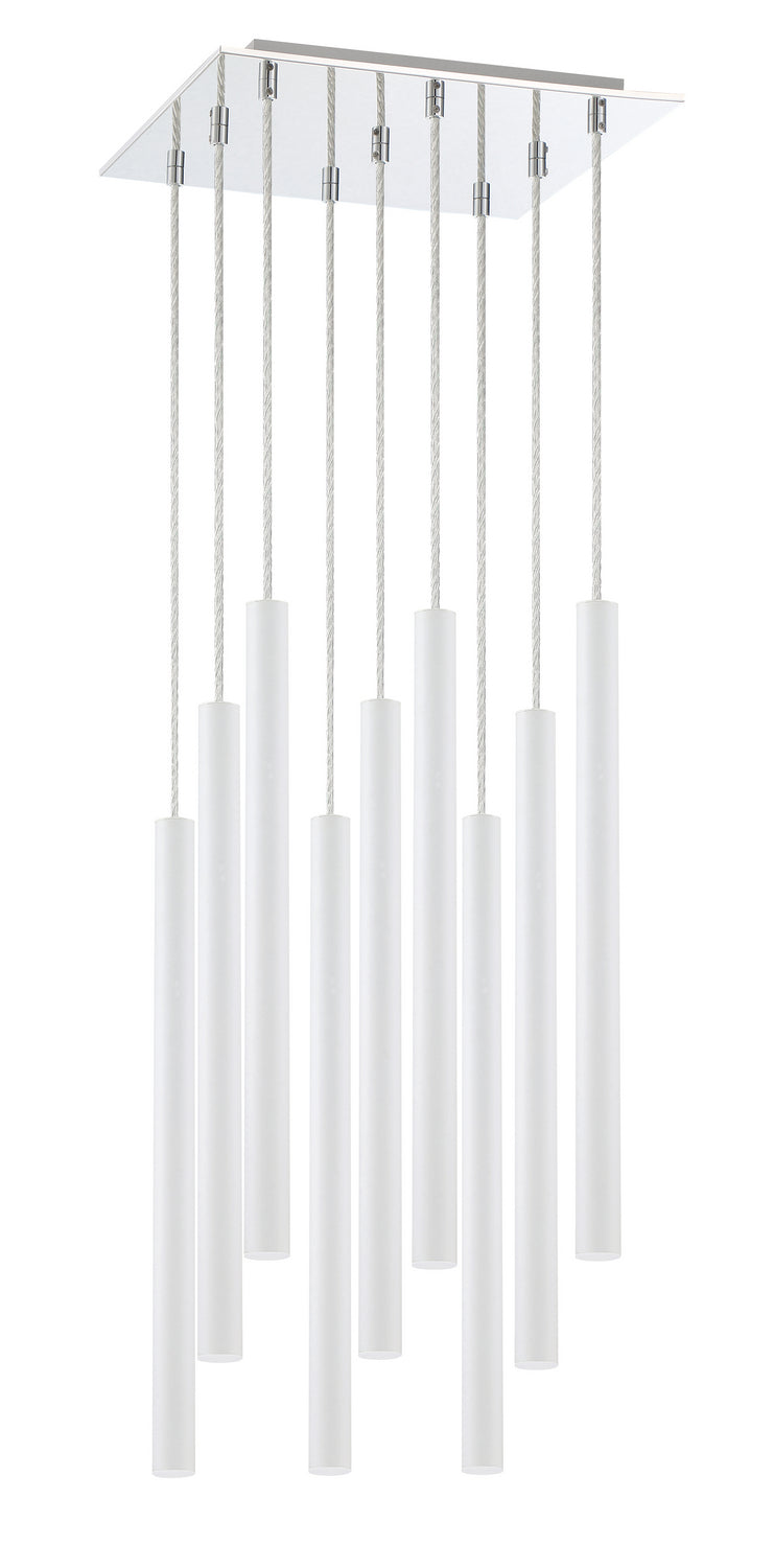 Z-Lite 917MP24-WH-LED-9SCH LED Chandelier, Chrome
