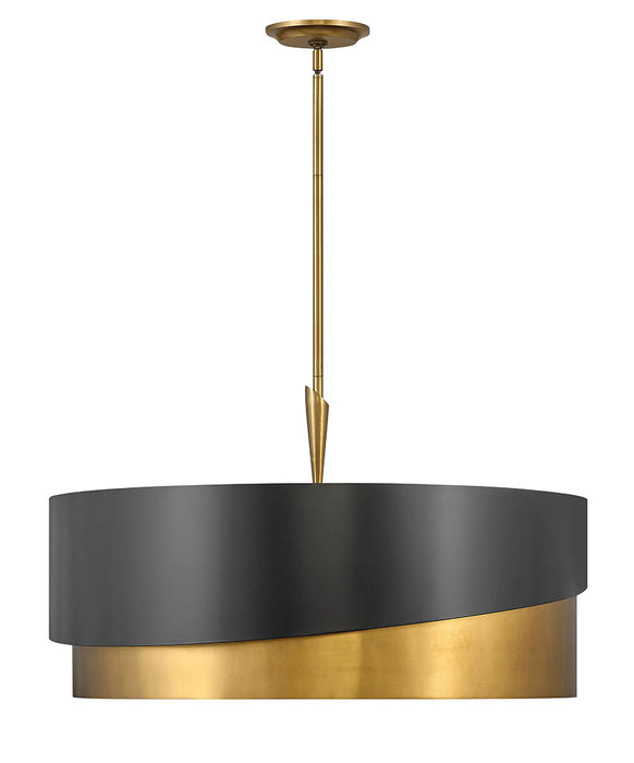 Fredrick Ramond FR34318HBR LED Chandelier, Heritage Brass
