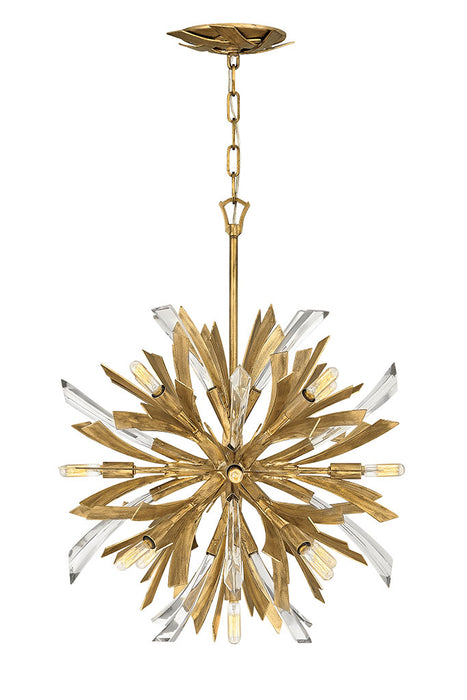 Fredrick Ramond FR40904BNG LED Chandelier, Burnished Gold