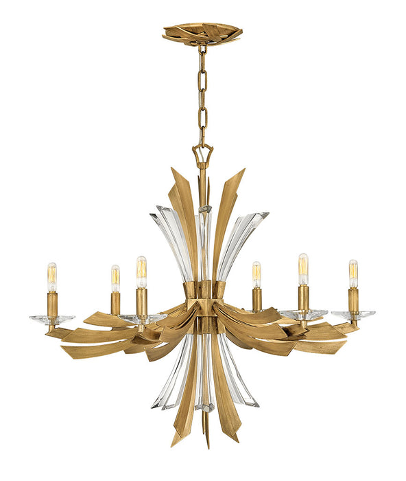 Fredrick Ramond FR40908BNG LED Chandelier, Burnished Gold