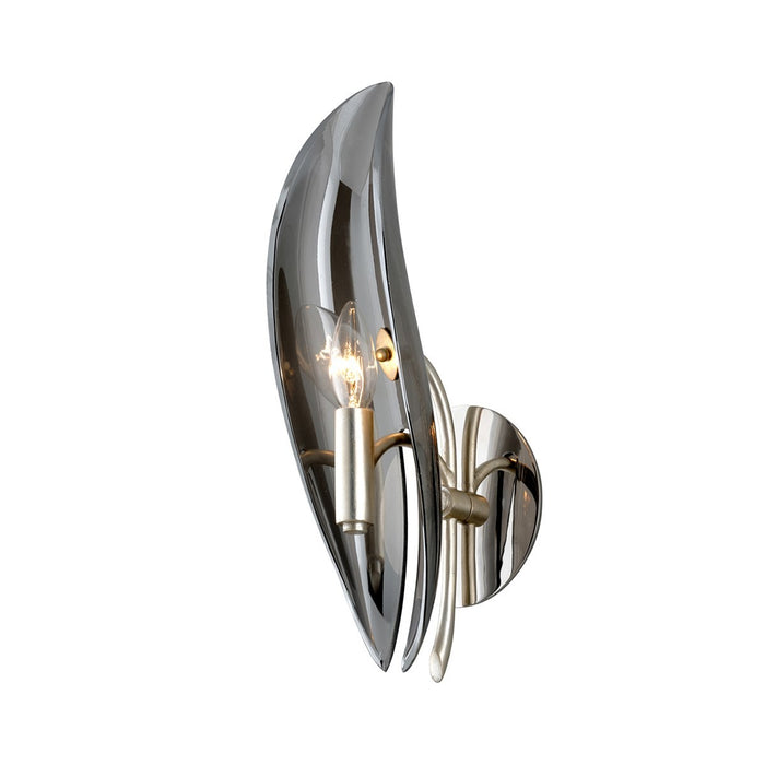 Corbett Lighting 266-11 One Light Wall Sconce, Silver Leaf