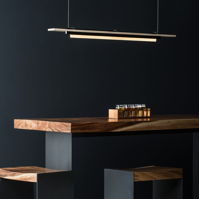 Hubbardton Forge 139920-LED-STND-10-WD LED Pendant, Black