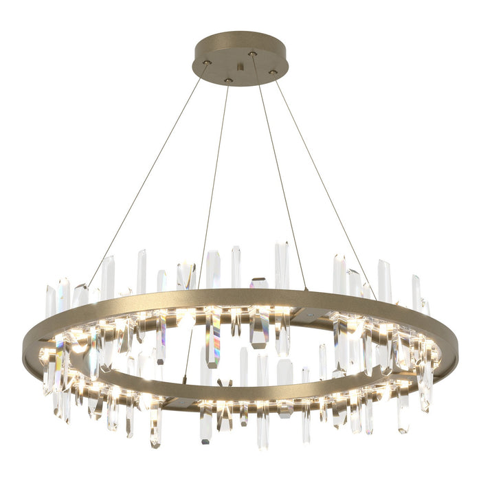 Hubbardton Forge 139915-LED-STND-84-CR LED Pendant, Soft Gold