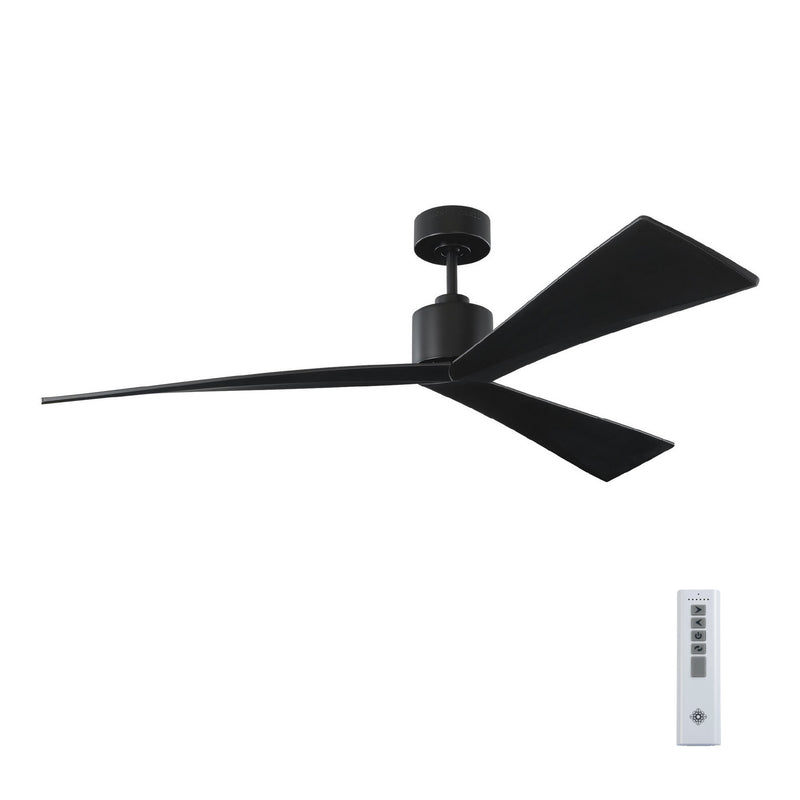 Visual Comfort Fan 3ADR60BKBK 60" Ceiling Fan, Matte Black