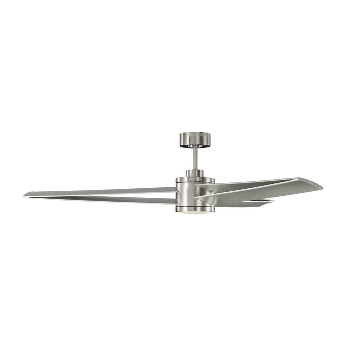 Visual Comfort Fan 3AMR60BSD 60" Ceiling Fan, Brushed Steel