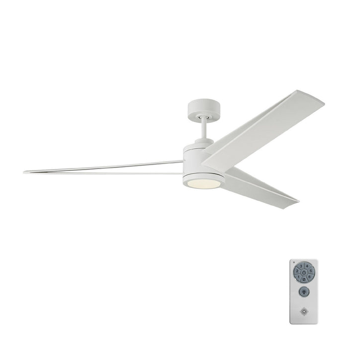 Visual Comfort Fan 3AMR60RZWD 60" Ceiling Fan, Matte White