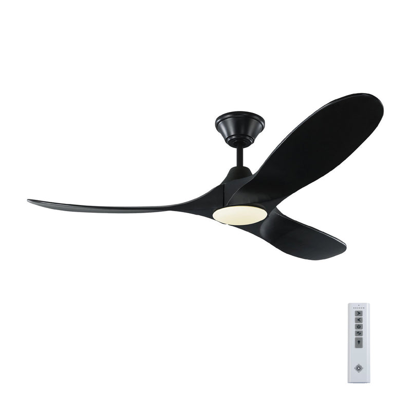 Visual Comfort Fan 3MAVR52BKBKD 52" Ceiling Fan, Matte Black