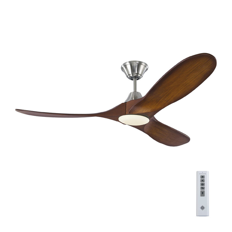 Visual Comfort Fan 3MAVR52BSKOAD 52" Ceiling Fan, Brushed Steel