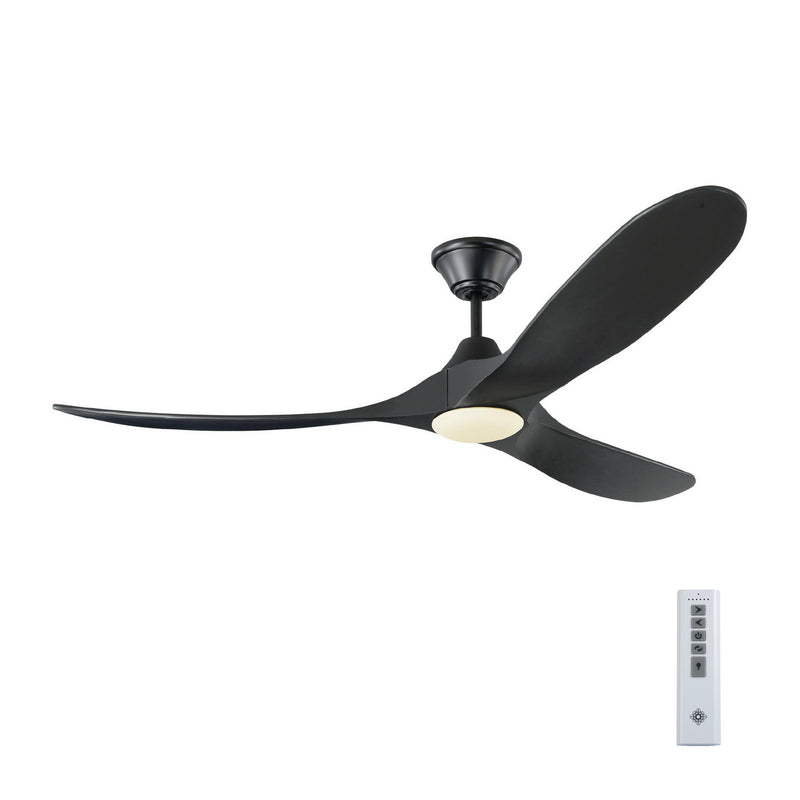 Visual Comfort Fan 3MAVR60BKBKD 60" Ceiling Fan, Matte Black