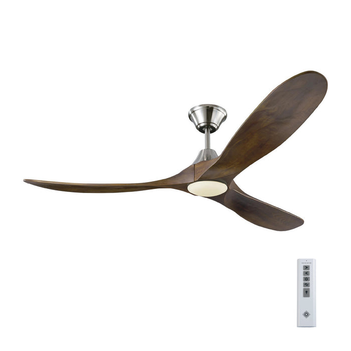 Visual Comfort Fan 3MAVR60BSD 60" Ceiling Fan, Brushed Steel