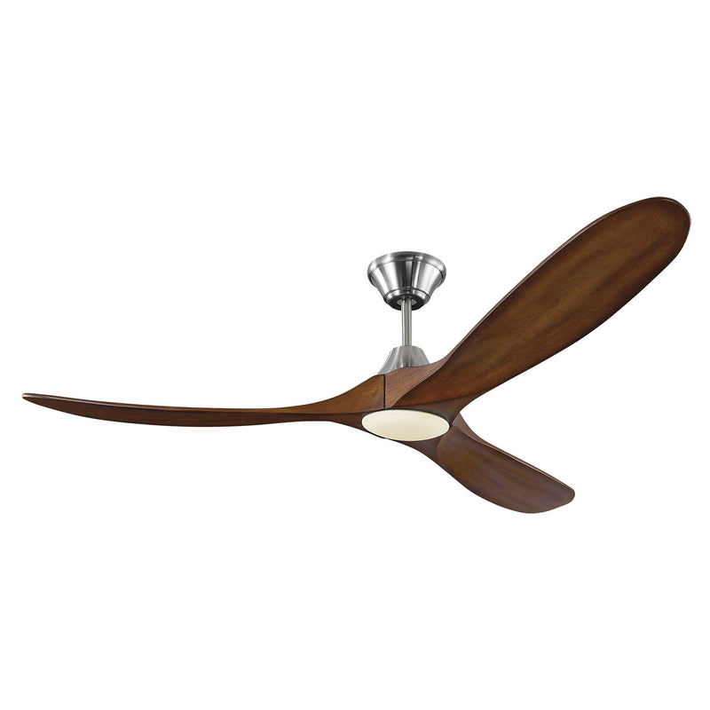 Visual Comfort Fan 3MAVR60BSKOAD 60" Ceiling Fan, Brushed Steel