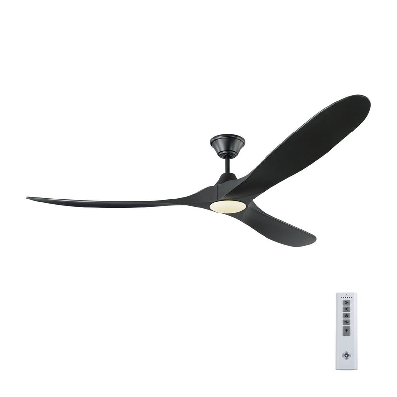 Visual Comfort Fan 3MAVR70BKBKD 70" Ceiling Fan, Matte Black