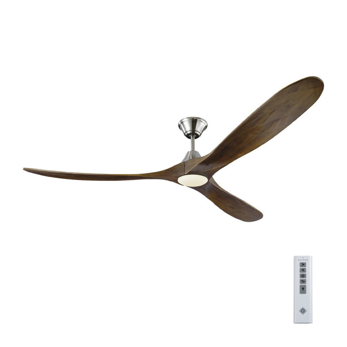 Visual Comfort Fan 3MAVR70BSD 70" Ceiling Fan, Brushed Steel