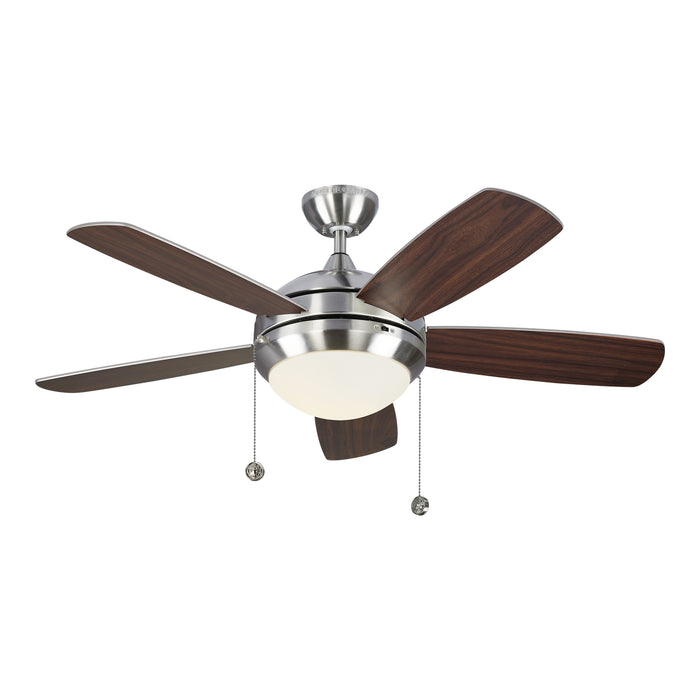 Generation Lighting 5DIC44BSD-V1 44" Ceiling Fan, Brushed Steel