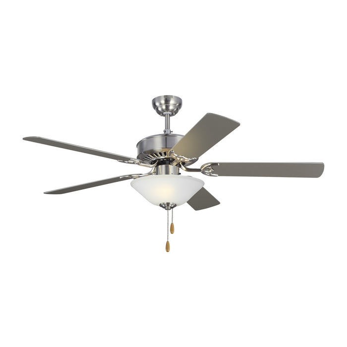 Visual Comfort Fan 5HV52BSD 52" Ceiling Fan, Brushed Steel