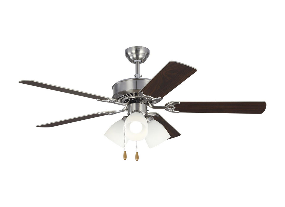 Visual Comfort Fan 5HV52BSF 52" Ceiling Fan, Brushed Steel