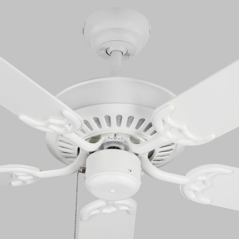 Visual Comfort Fan 5HV52RZW 52" Ceiling Fan, Matte White