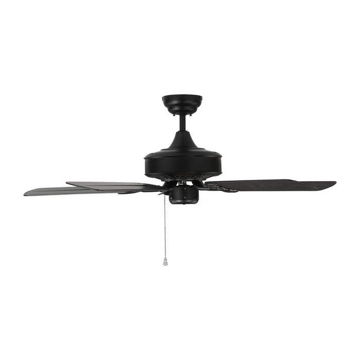 Visual Comfort Fan 5HVO44BK 44" Ceiling Fan, Matte Black