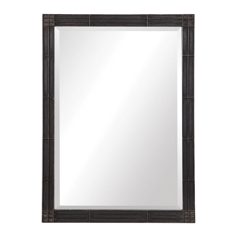 Uttermost 09485 Mirror, Rustic Aged Black