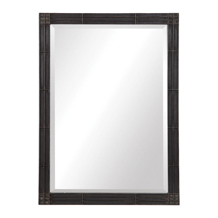 Uttermost 09485 Mirror, Rustic Aged Black