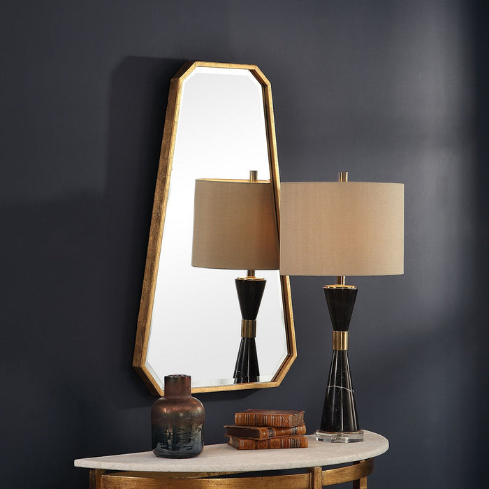 Uttermost 09527 Mirror, Metallic Gold Leaf