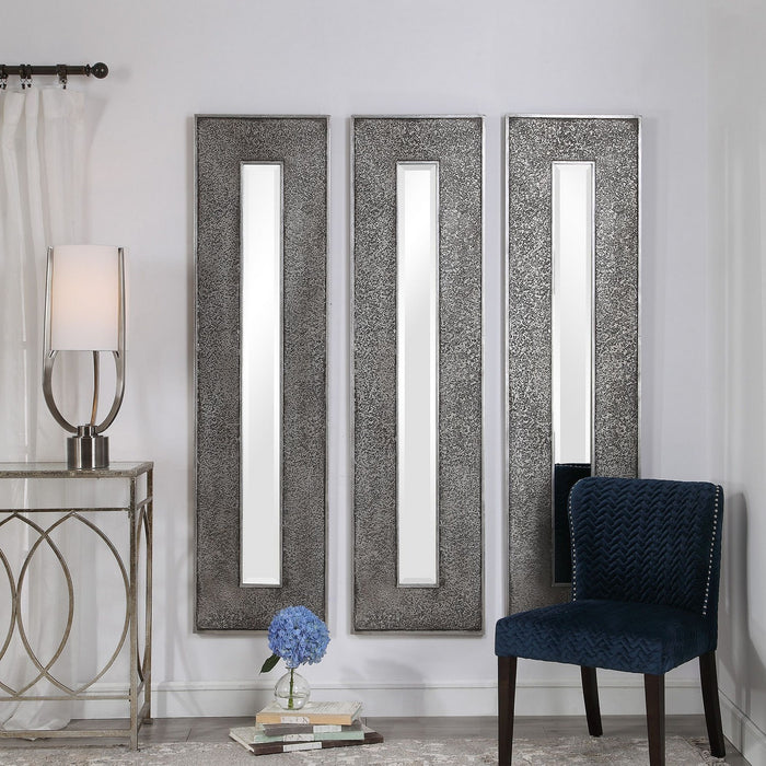 Uttermost 09528 Mirror, Metallic Silver Leaf