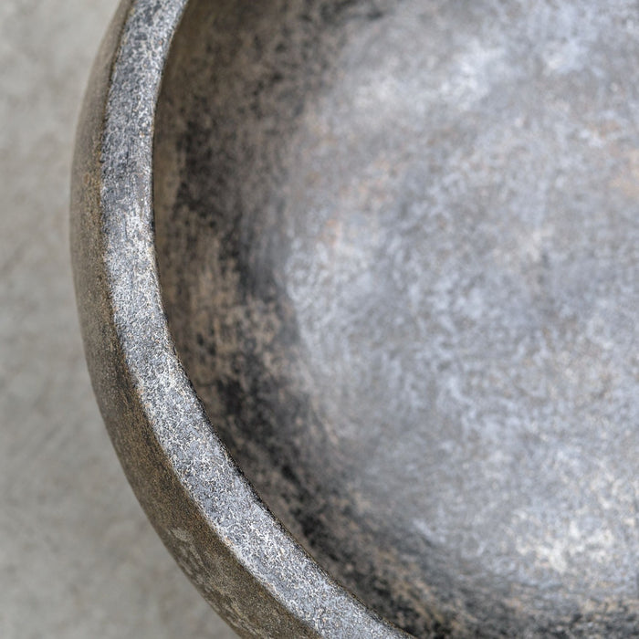 Uttermost 17107 Bowl, Aged Black With Gold