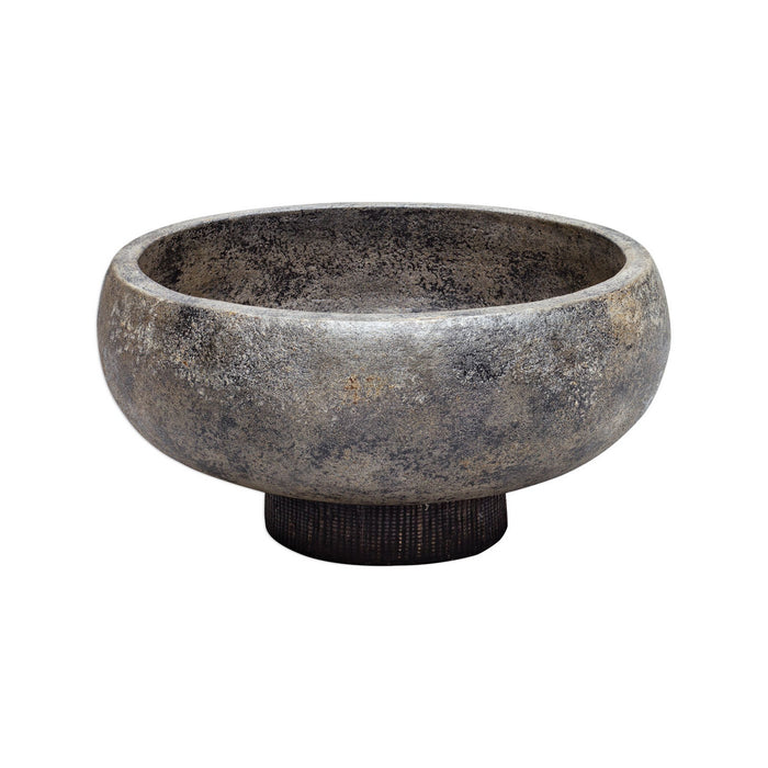 Uttermost 17107 Bowl, Aged Black With Gold