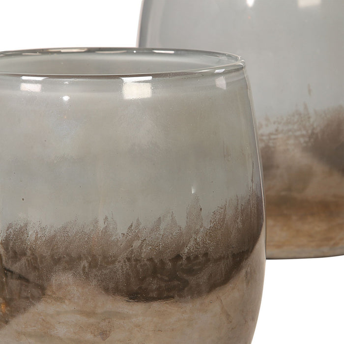 Uttermost 17520 Bowls, S/2, Grays, Blacks, And Bronze